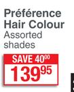 L'Oreal Preference Hair Colour (Assorted Shades)