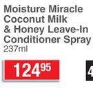 African Pride Moisture Miracle Coconut Milk & Honey Leave-In Coditioner Spray-237ml Each 