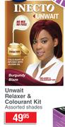 Inecto Unwait Relaxer & Colourant Kit-Each