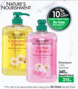 Nature's Nourishment Shampoo-1Ltr Each 