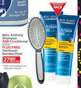 Marc Anthony Shampoo And Conditioner 250ml + Hairbrush Banded Pack-Per Pack