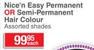 Clairol Nice'n Easy Permanent Or Semi Permanent Hair Colour (Assorted Shades)-Each