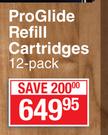 Gillette Pro Glide Refill Cartridges 12 Pack