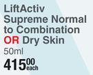 Vichy LiftActiv Supreme Normal To Combination Or Dry Skin-50ml Each