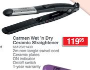 Carmen Wet 'N Dry Ceramic Straightener