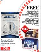 White Glo Diamond Series Advanced Teeth Whitening System-150g Each