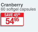 Dischem Gold Cranberry Softgel Capsules-60's