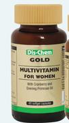 Dischem Gold Multivitamin For Women Softgel Capsules-60's