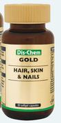 Dischem Gold Hair, Skin & Nails Softgel Capsules-30's