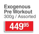 NPL Exogenous Pre Workout-300g Each