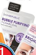 Skin Republic Oxygen Cleanse Bubble Purifying + Charcoal Face Mask Sheet-20ml