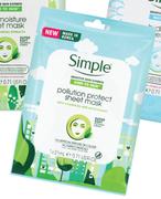 Simple Sensitive Skin Experts Pollution Protect Sheet Mask With Vitamin B3 & Antioxidants-21ml 