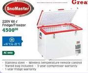 SnoMaster 220V 60L Fridge/Freezer