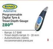 Ring Automotive Programmable Digital Tyre & Tread Depth Gauge