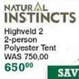 Natural Instincts Highveld 2 2-Person Polyester Tent