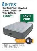 Intex Comfort Plush Elevated Airbed Queen Size