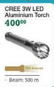 CREE 3W LED Aluminium Torch