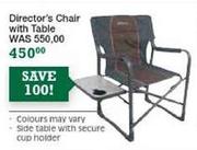 Natural Instincts Director's Chair With Table 
