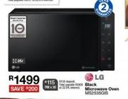 LG 25Ltr Black Microwave Oven MS2535GIS
