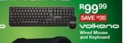 Volkano Wired Mouse And Keyboard