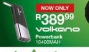 Volkano Powerbank 10400MAH
