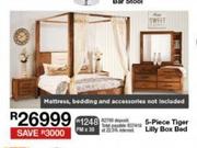 5 Piece Tiger Lily Box Bed
