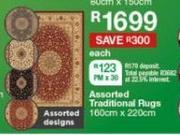 Assorted Traditional Rugs 100cm x 220cm-Each