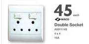 Waco Double Socket 16A-4 x 4 Each