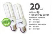 Osram 11W Energy Saver-Each