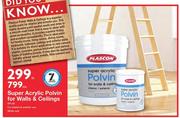 Plascon Super Acrylic Polvin For Walls & Ceilings EPL30-20Ltr