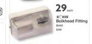 Bulkhead Fitting 60W BH60-Each