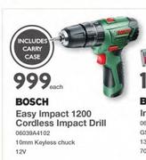 Bosch Easy Impact 1200 Cordless Impact Drill-Each