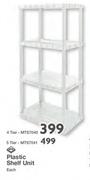 Plastic Shelf Unit 4 Tier MTS7040-Each