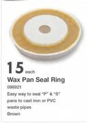 Wax Pan Seal Ring Brown-Each