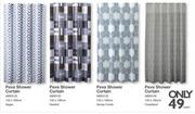 Peva Shower Curtain Vegas/Swatch/Honey Comb/Coastland-Each