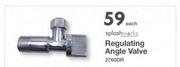 Splash Works Regulating Angle Valve 2760DR-Each
