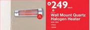 Wall Mount Quartz Halogen Heater-Each