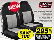 Auto Kraft Front Seat Cover Set 2 Pce-Per Set