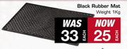 Black Rubber Mat (1Kg Weight)
