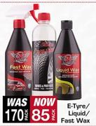 E-Tyre/Liquid And Fast Wax-Per Pack