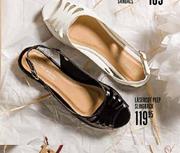 Red Earth Lasercut Peep Slingback