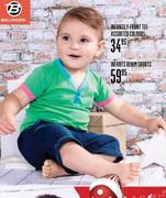 Bulldozer Infants Front Tee Assorted Colours