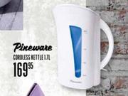 Pineware 1.7Ltr Cordless Kettle