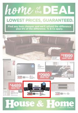 House & Home : Lowest Prices (08 May - 20 May 2018), page 1
