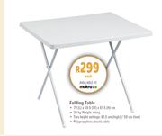 Folding on sale table makro