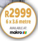 [MAKRO] Camp Master Heat Deflective Tarpaulin Heavy Duty Canvas 6 x 3.6 Metre