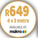 [MAKRO] Camp Master Reflective Tarpaulin 4 x 3 Metre