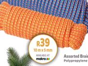 [MAKRO] Camp Master Assorted Braided Ropes Polypropylene 10m x 5mm