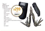 [MAKRO] Camp Master 15 In 1 Multi Tool & Knife Set-Each