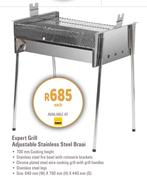 [BUILDERS] Camp Master Expert Grill Adjustable Stainless Steel Braai-Each